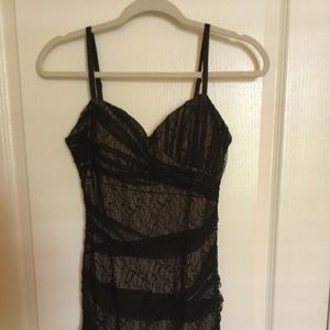Black lace dress